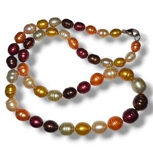 Honora Freshwater Pearl Sunset collection Necklace 925 Sterling Silver
